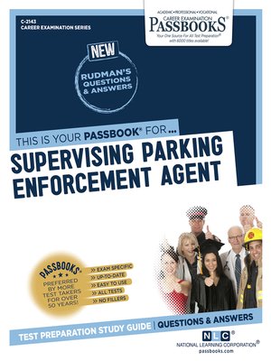 cover image of Supervising Parking Enforcement Agent